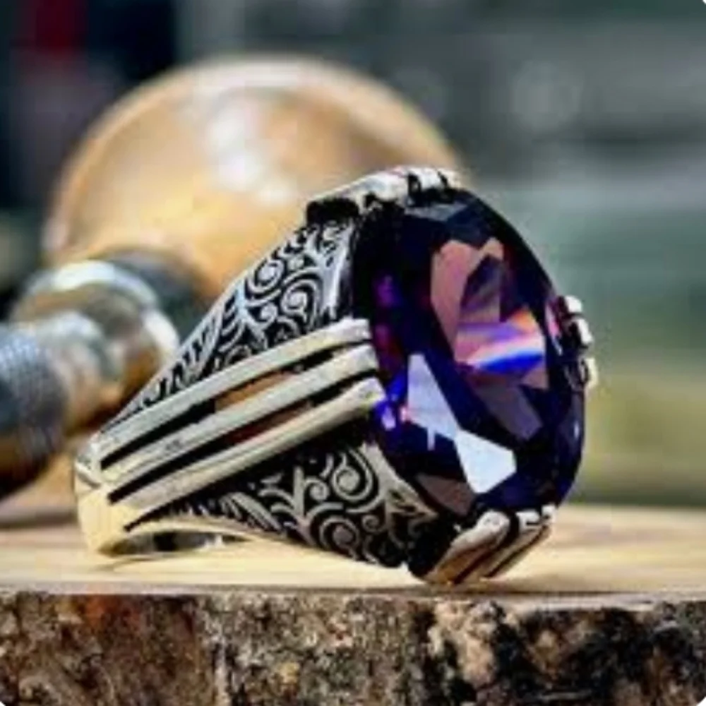 Beautiful Amethyst Silver Ring